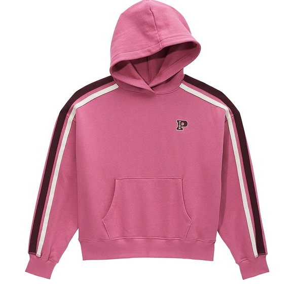 NWT VICTORIA’S SECRET PINK IVY FLEECE CAMPUS HOODIE - Picture 4 of 5
